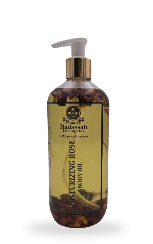 MOISTURIZING ROSE BODY OIL 500 ML BODY CARE - Hadassah Healing Oils